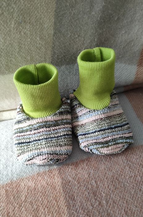 Kapcie niechodki wełna merino 17 10cm Laannaland