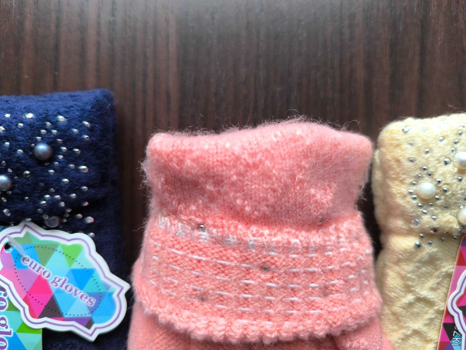 rękawiczki młodzieżowe 17cm  pięć palców  -  nowe