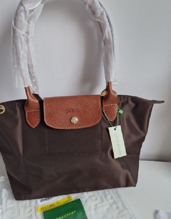 Czekolada/ BRĄZ Nowa torebka LONGCHAMP roz M