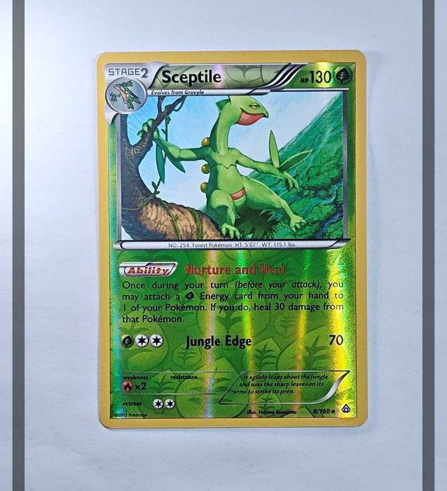 Sceptile 8/160 PRC Reverse Holo Pokemon ENG-NM