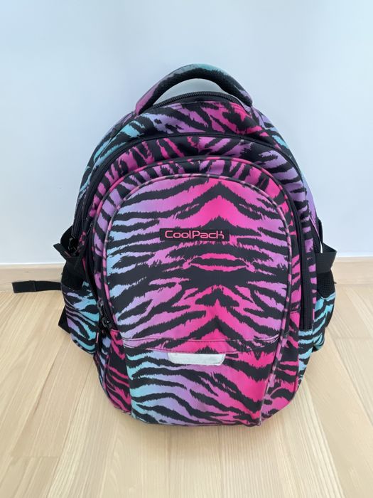 Plecak CoolPack pojemny 4 przegrody odblaski