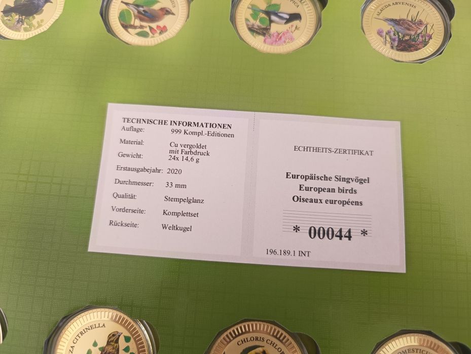 Medale - Europejskie Ptaki Śpiewające