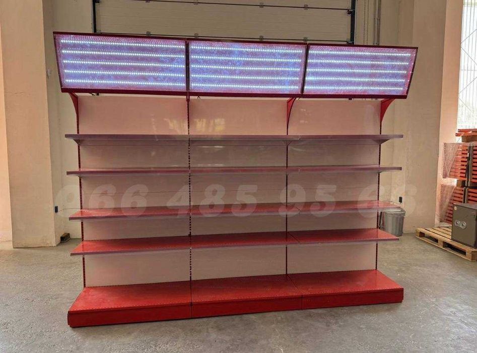 Полочні стелажі бу, поличкові стелажі, торгові стелажі бу,стелажі нові