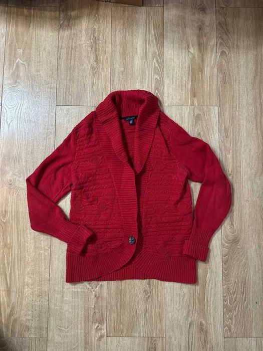 Czerwony sweter Tommy Hilfiger