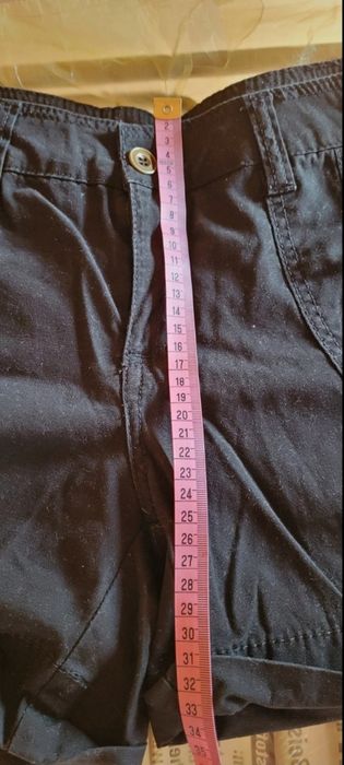 Czarne szorty krótkie spodnie L/XL Denim Co