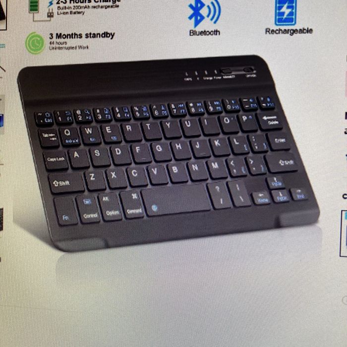 Capa para Tablet de 9" e mini teclado. Novos.