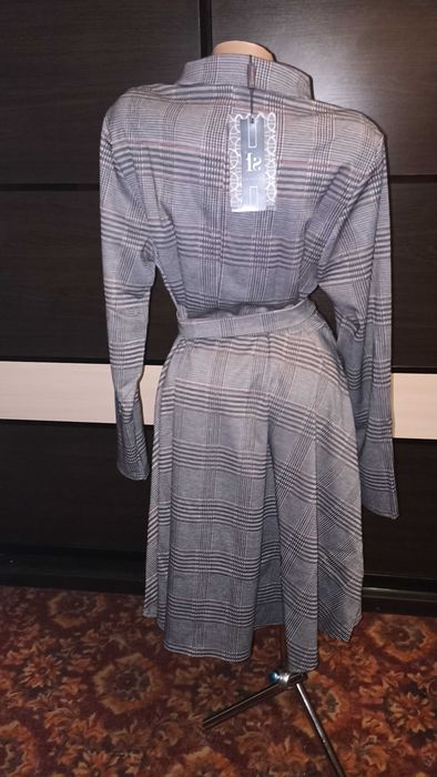 Модное платье в клетку