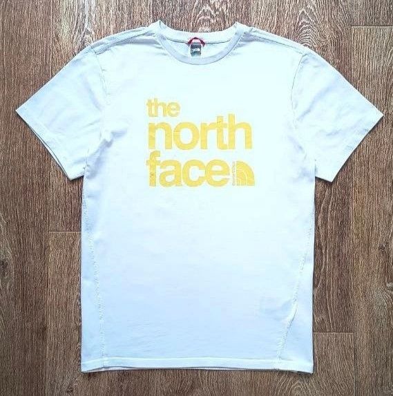 Белая мужская футболка свитшот худи The North Face размер M