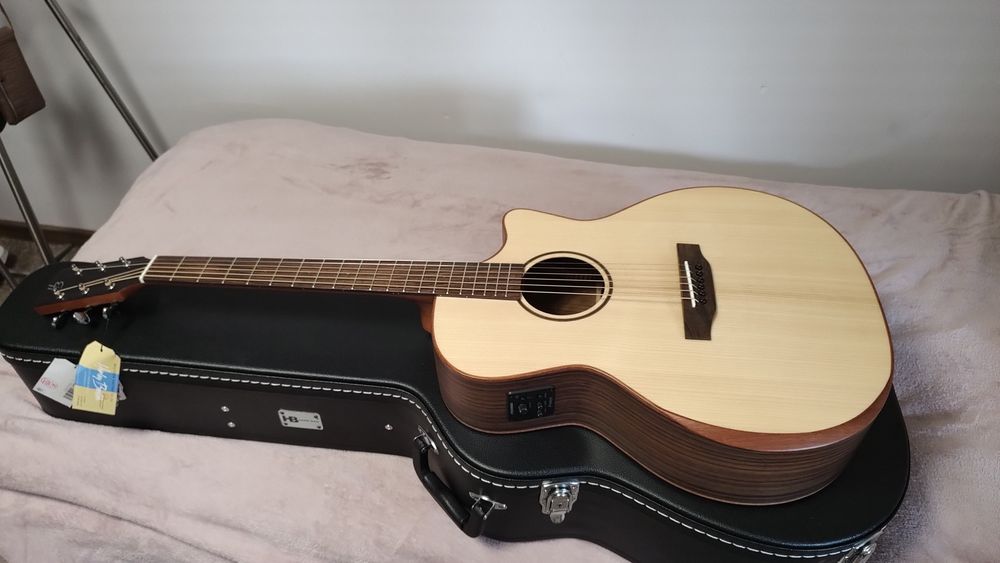 NOWA Harley Benton CLG-70SR CE NAT genialna gitara elektroakustyczna CASE Simply The Best !!