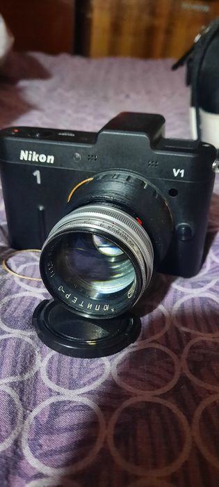 Обектив Юпитер 3 с переходником для Nikon1