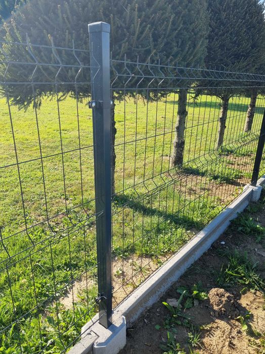 Najtaniej Ogrodzenie Panelowe ZESTAWY panel 3D słupek obejmy KOMPLET