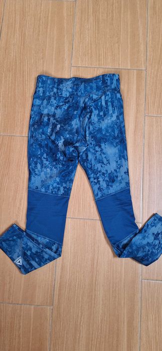 Leginsy S Reebok elastyczne niebieskie damskie