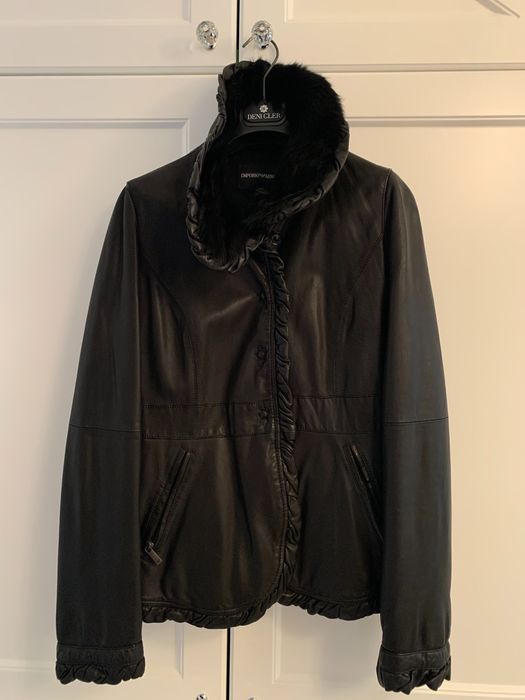 Armani, kurtka skorzana, xs
