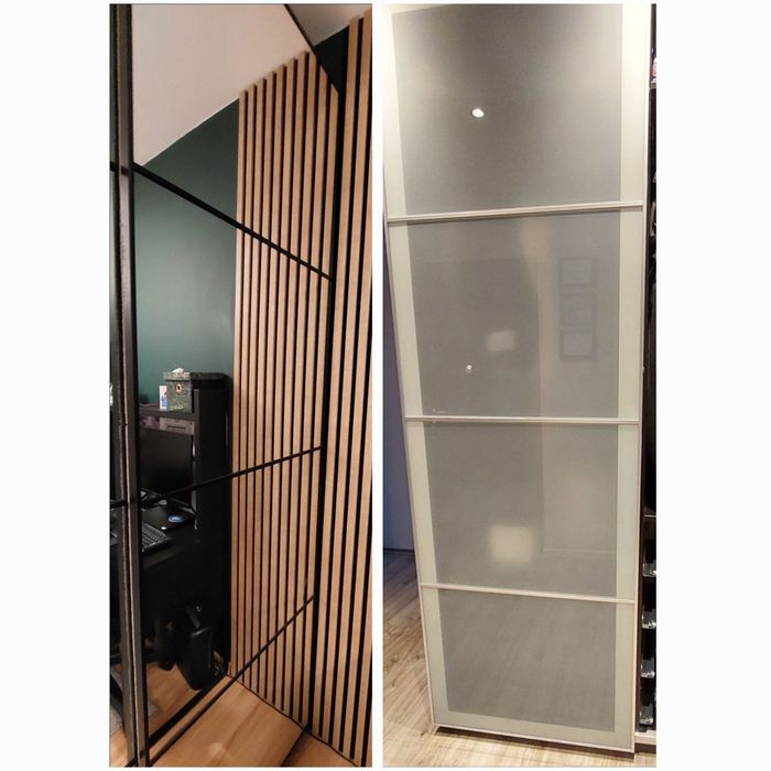 #panel lustro do szafy pax #szafa pax lustro #szyba mleczna