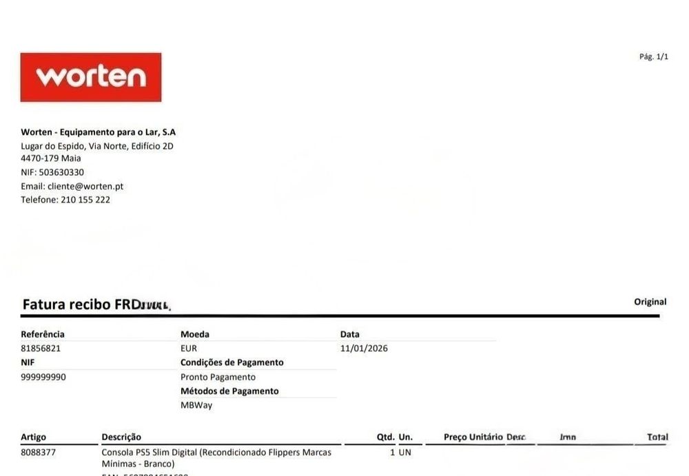 Consola PlayStation 5 (PS5) Slim 1TB (3 ANOS de GARANTIA)