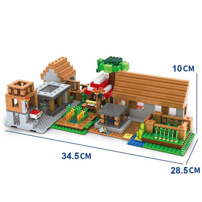 Лего Майнкрафт Деревня жителей с Драконами, 938 деталей Lego MINECRAFT