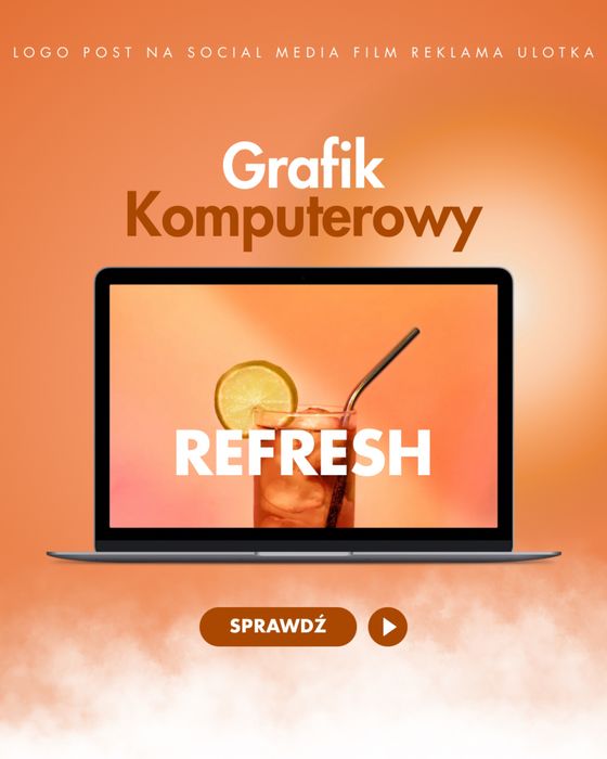 Grafik komputerowy dla firmy biznesu usługi reklama graficzne strona