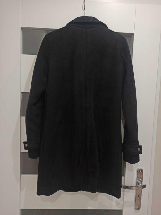 Płaszcz czarny ciepły rozmiar 36/38
