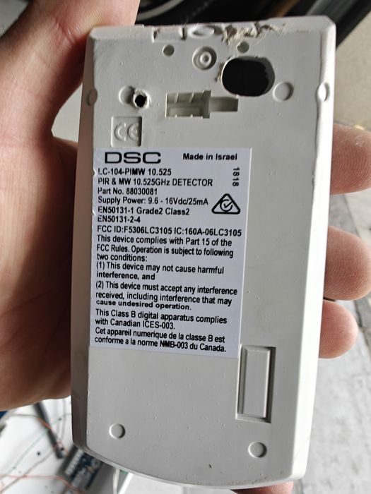 Centrala alarmowa DSC sprawna kompletna