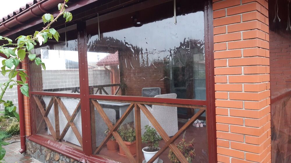 М’які вікна Полтава з ПВХ плівки для альтанок, терас