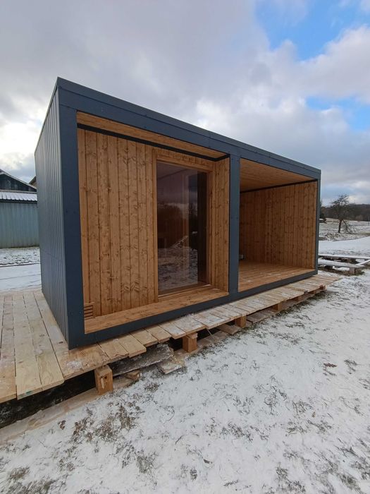 Sauna ogrodowa izolowana kompletna z piecem