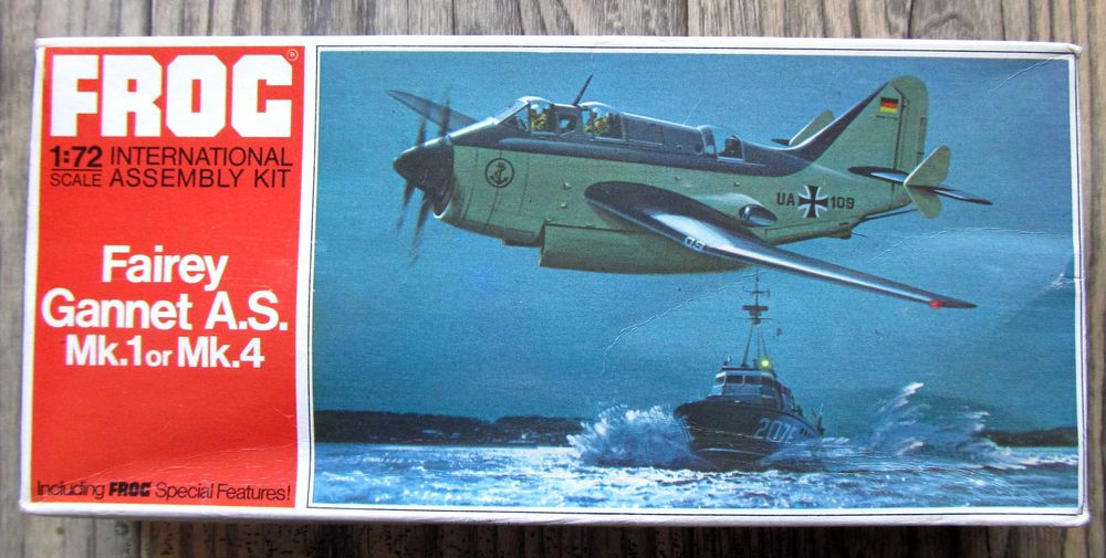 Fairey Gannet A.S. Mk.1/Mk.4, 1:72, Frog, vintage, UNIKAT