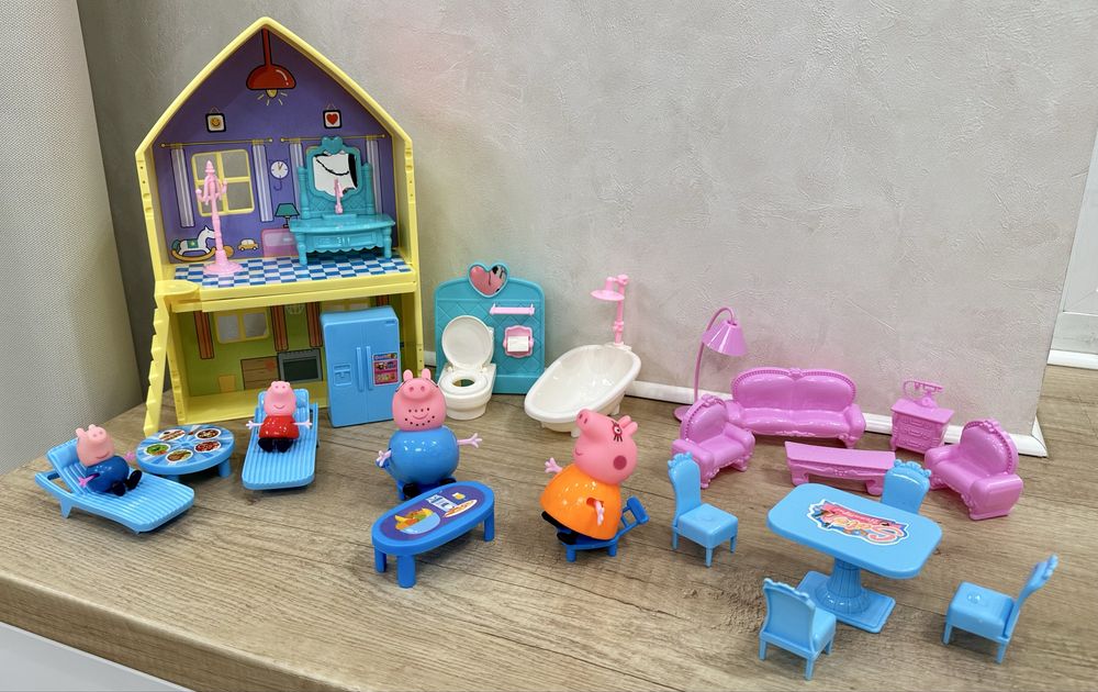 Будиночок свинки Пеппи (Peppa Pig) з меблями + 4 героя