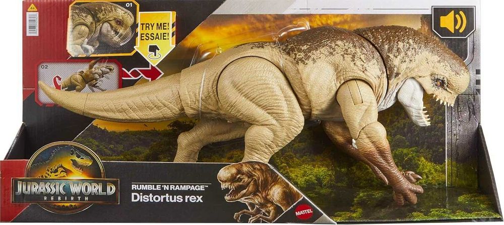 Динозавр Дистортус Рекс Монстро-ревіння Світ Юрського періоду Jurassic World Rebirth Distortus Rex Тиранозавр Ті Tyrannosaurus Мозазавр Mosasaurus