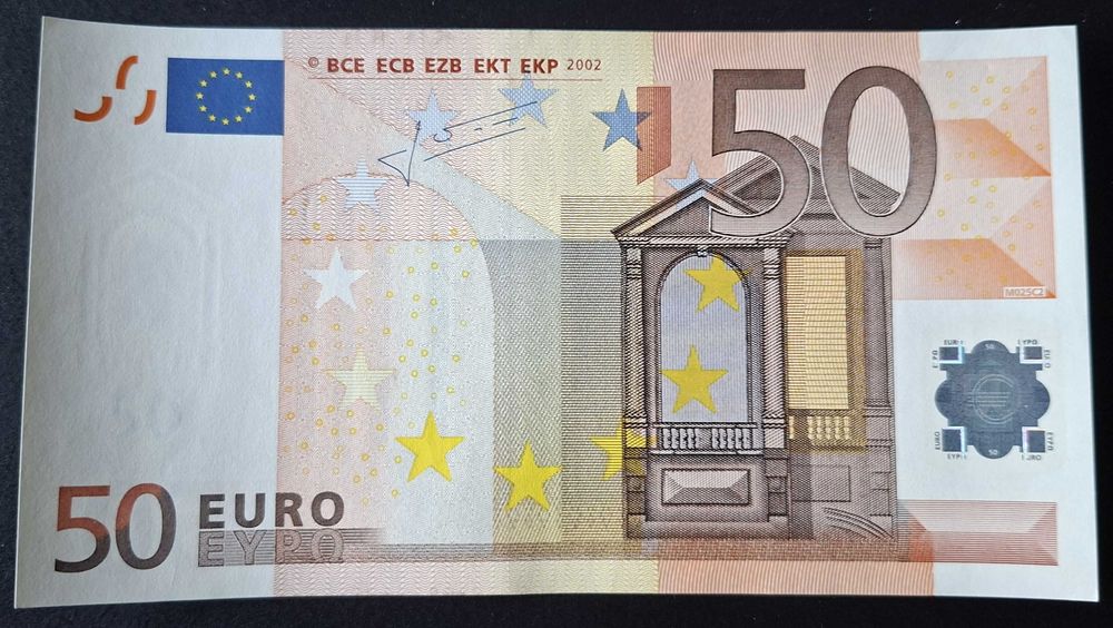 Notafilia - Nota de 50 euros de 2002, Trichet, não circulada - 130822