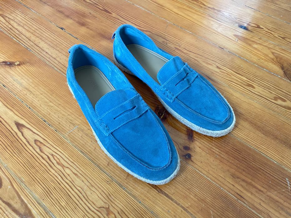 Mocassim pele casual Zara como novo