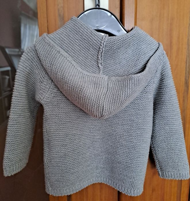 Casaco malha 100% algodão 1-3 meses