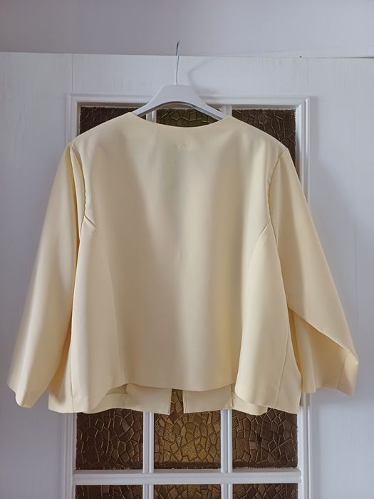 Żółty żakiet marynarka rozmiar XL 42 styl vintage