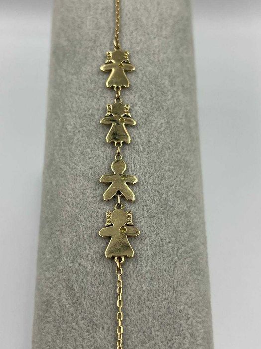 Bransoletka złota 14K z brylantami 10.28g