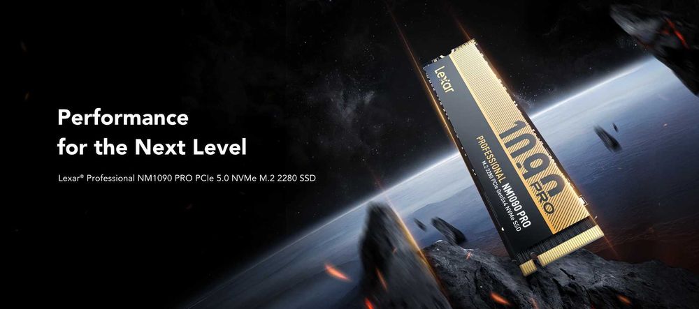 Lexar Dysk SSD NM1090 Pro 1TB Gen5 14000/10000 5 lat Gwarancji