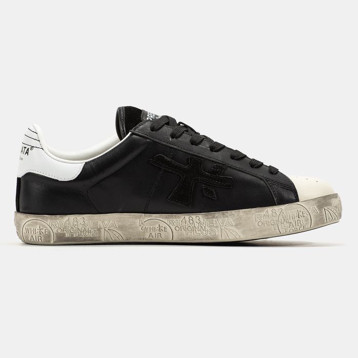 Кросівки Premiata Steven Black/Beige (люкс якість) | Кроссовки чоловічі