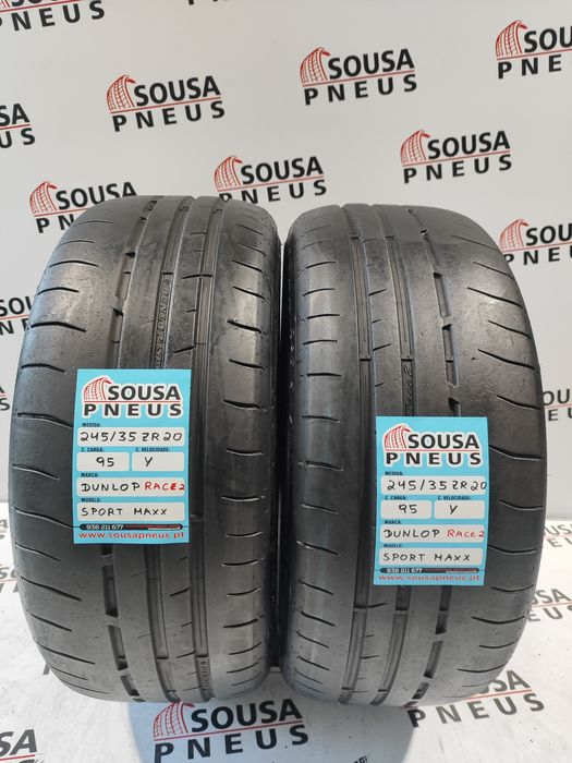2 pneus semi novos 245-35R20 Dunlop - Oferta dos Portes