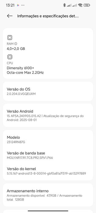 Telemóvel Redmi 13C 5G