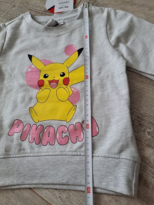 Bluza dresowa dziewczęcą - Pikachu - rozm 98/104