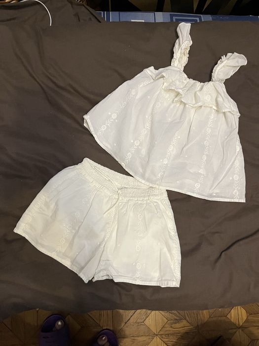 Летний хлопковый костюмчик  на девочку Zara