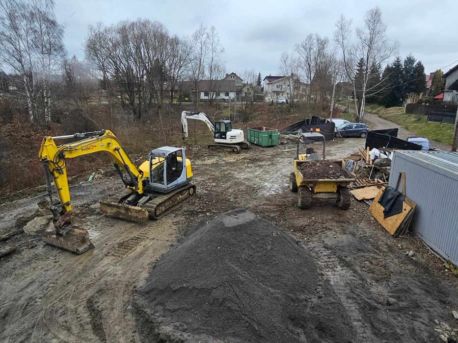 Uslugi koparkami gasienicowymi wozidlami