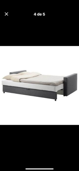 Sofa ikea para 3 lugares que faz de sofa cama