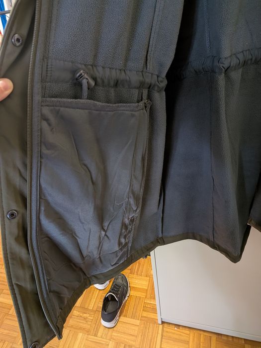 jaqueta impermeável com forro de fleece