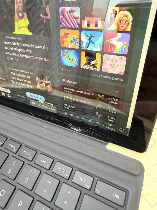 Microsoft surface pro 7 12.3’’ i7 16gb 256ssd