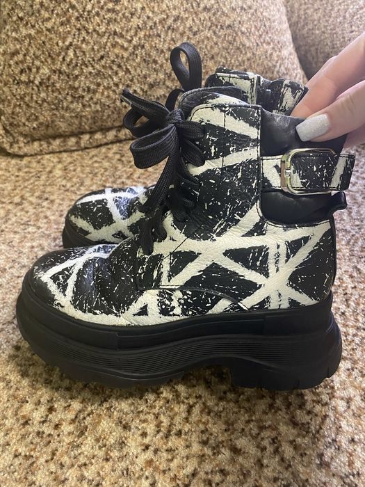 Кожаные деми ботинки на девочку