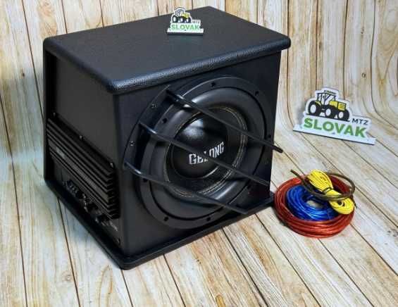 Автомобільний сабвуфер активный корпусный. встроенный усилитель