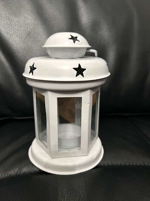 Świecznik latarenka Jysk metal szklo