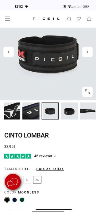 Cinto Lombar Picsil Novo (CrossFit)