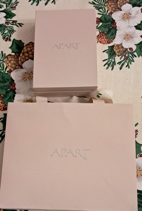 Zestaw srebrny naszyjnik + kolczyki APART Próba 925