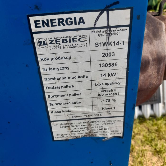 Część do pieca Zębiec 14kw