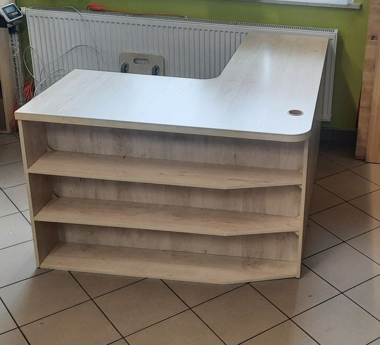 Biurko narożne, kolor KLON ,